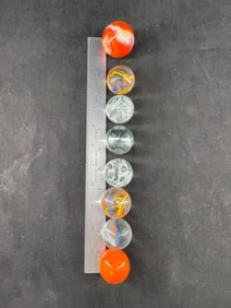 8 Large Marbles