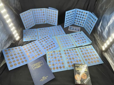 Coin Books with Coins Steel Penny Set & Price Guides