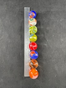 8 Large Marbles