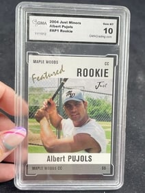 Albert Pujols Rookie Card GEM MT 10