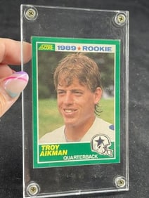 1989 Score Troy Aikman Rookie Football Card