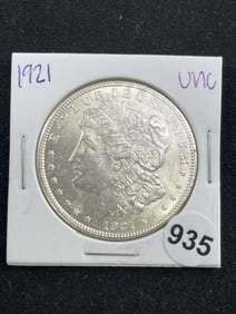 1921 Morgan Silver Dollar Coin