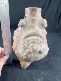 Pre-Columbian Tri-Pod with Rattle Legs Indian Artifact Arrowhead