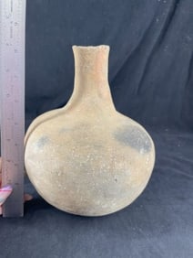 Caddo Water Bottle with very nice Fire Marks Indian Artifact Arrowhead