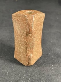 Saddle Back Bannerstone Indian Artifact Arrowhead