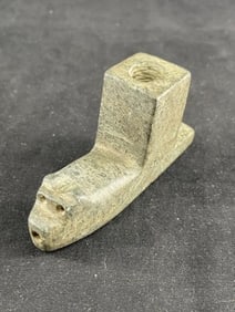 Wolf Effigy Stone Pipe Indian Artifact Arrowhead