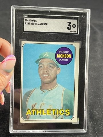 1969 Topps Reggie Jackson Baseball Card (1 of 2)
