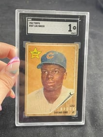 1962 Topps Lou Brock Baseball Card