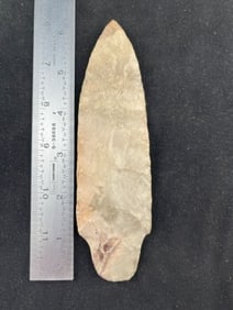 6 & 3/8" Adena very colorful great material Indian Artifact Arrowhead