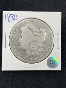 1880 Morgan Silver Dollar Coin