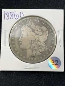 1886 O Morgan Silver Dollar Coin