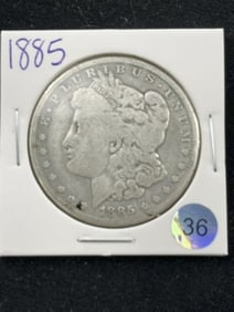 1885 Morgan Silver Dollar Coin
