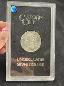 1883 Carson City UNC Morgan Silver Dollar Coin