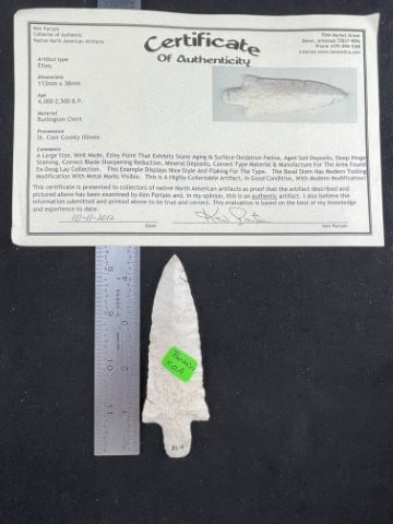 Etley with Ken Partain COA from St. Clair County, Illinois (1 of 5)