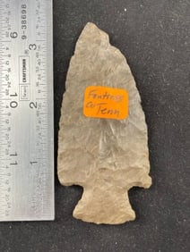 3 & 3/8" Hardin from Tennessee Indian Artifact Arrowhead