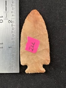 2 & 3/8" Benton from Illinois Indian Artifact Arrowhead