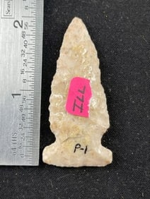 Side Notch from Illinois Indian Artifact Arrowhead