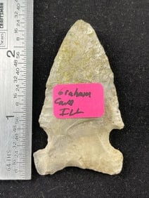 Graham Cave from Illinois Indian Artifact Arrowhead