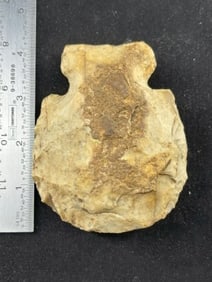 Chipped Hoe Indian Artifact Arrowhead