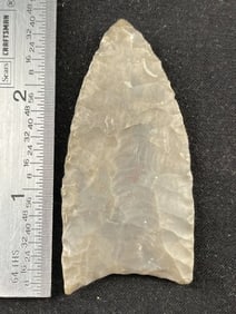 2 & 5/8" Clovis Indian Artifact Arrowhead