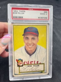 1952 Topps Bob Feller Baseball Card