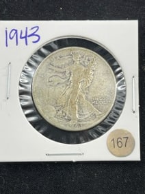 1943 Walking Liberty Half Dollar Silver Coin