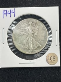 1944 Walking Liberty Half Dollar Silver Coin