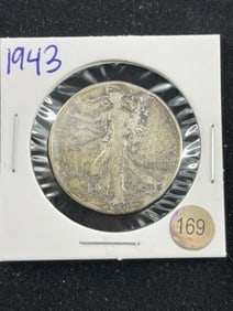 1943 Walking Liberty Half Dollar Silver Coin