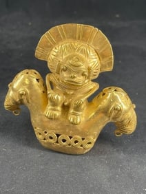 Tumbaga Tairona Gold Figurine UNKNOWN MATERIAL