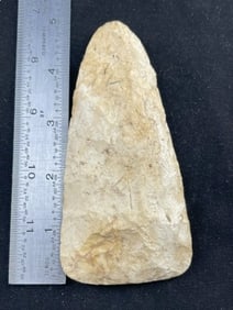 Chipped Celt Indian Artifact Arrowhead