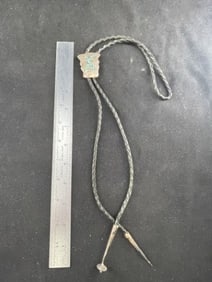 Sterling Silver & Turquoise Bolo Tie
