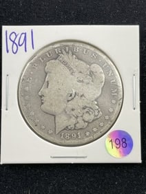 1891 Morgan Silver Dollar Coin