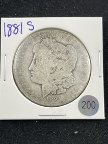 1881 S Morgan Silver Dollar Coin