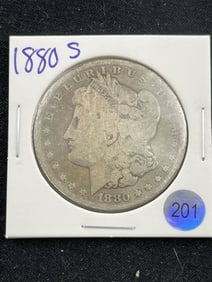 1880 S Morgan Silver Dollar Coin