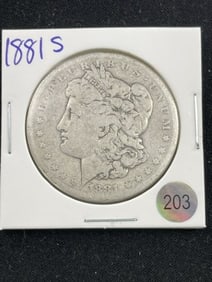 1881 S Morgan Silver Dollar Coin