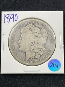 1890 Morgan Silver Dollar Coin