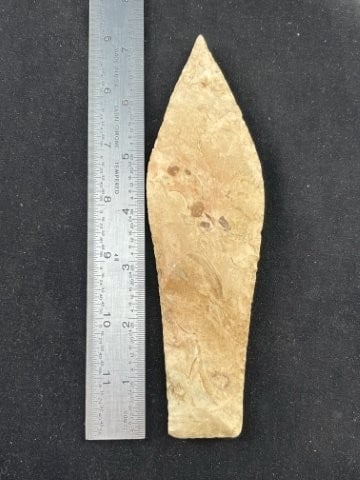 7 & 1/4" Agate Basin Indian Artifact Arrowhead (1 of 3)