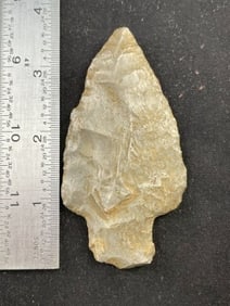 3 & 5/8" Adena Indian Artifact Arrowhead