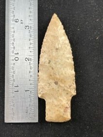 3 & 3/8" Hardin Indian Artifact Arrowhead