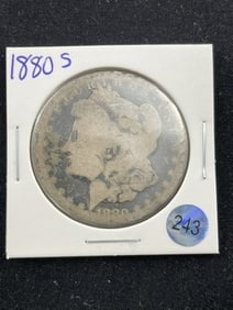 1880 S Morgan Silver Dollar Coin