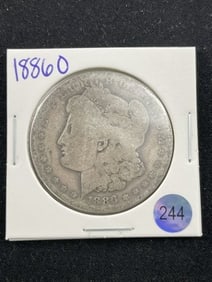 1886 O Morgan Silver Dollar Coin