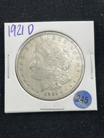 1921 D Morgan Silver Dollar Coin