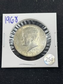 1968 Kennedy Half Dollar Silver Coin