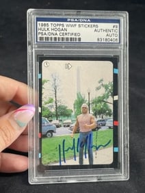 1985 Topps Hulk Hogan Hand Signed Authentic Autograph Card