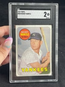 1969 Topps Mickey Mantle Baseball Card