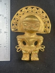 Tumbaga Tairona Gold Figurine UNKNOWN MATERIAL