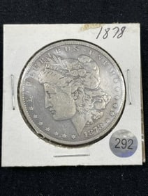 1878 Morgan Silver Dollar Coin