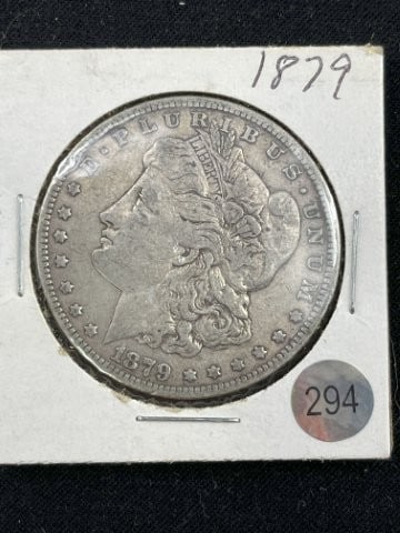1879 Morgan Silver Dollar Coin (1 of 2)