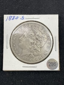 1880 S Morgan Silver Dollar Coin