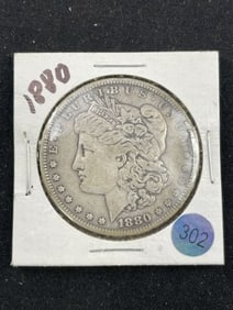 1880 Morgan Silver Dollar Coin